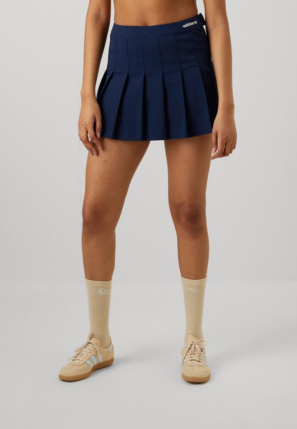 PLEATED SKIRT - Mini skirt - night indigo3