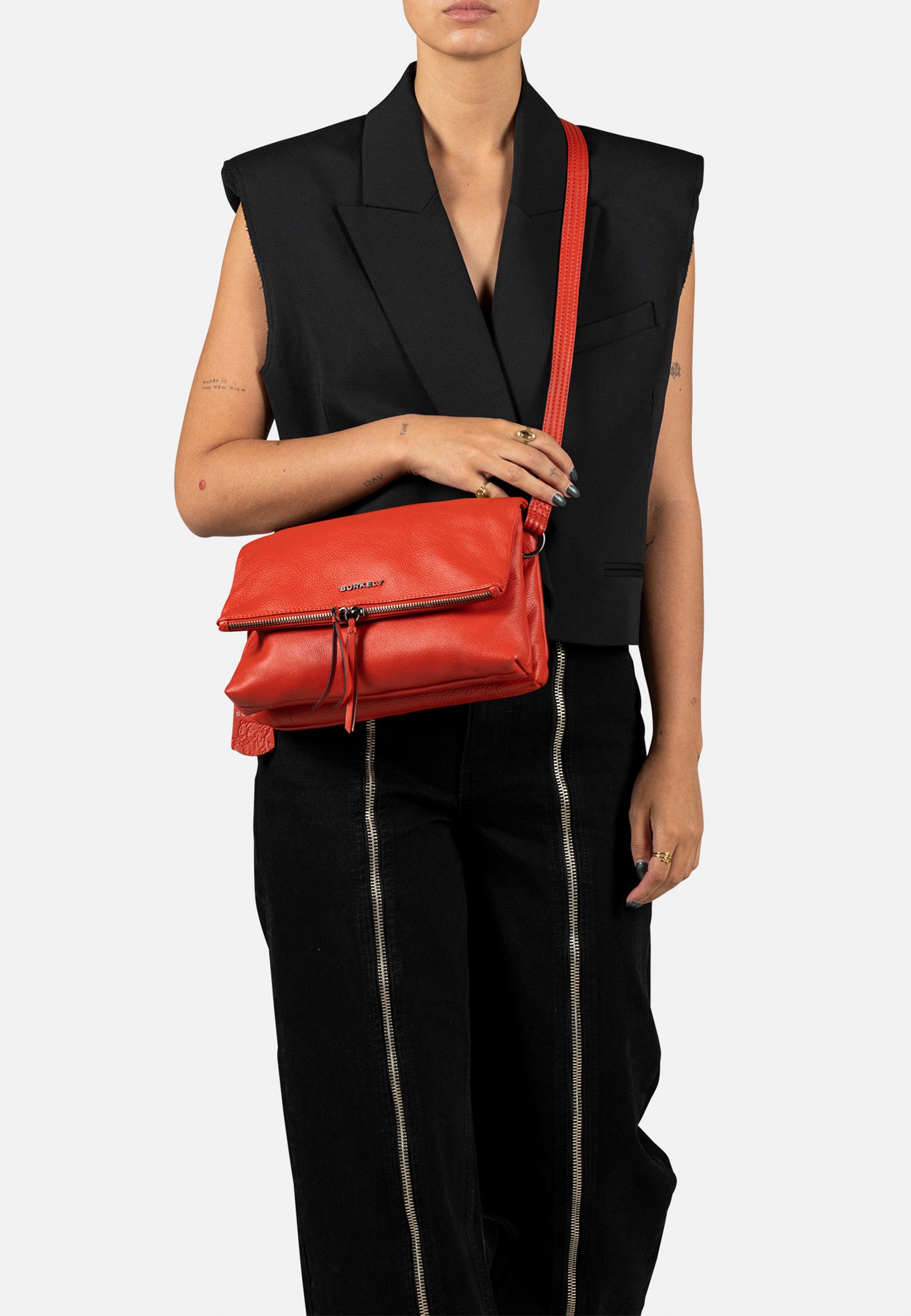 ❣️Ruby ❣️　ボディバッグ（S）/ボストンショルダーバッグ（M） ROCK RUBY WIDE HOBO