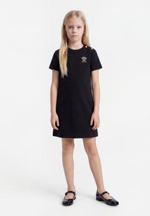 Versace DRESS PUNTO MILANO MEDUSA - Robe en jersey - black/gold-coloured