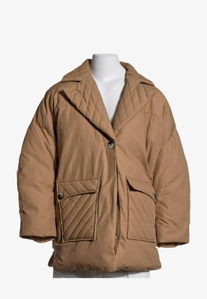 Ganni, PUFFER BEIGE - Manteau d'hiver