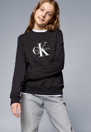 Calvin Klein Jeans MONOGRAM UNISEX - Športni pulover - black