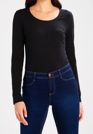 Langærmet T-shirt - black