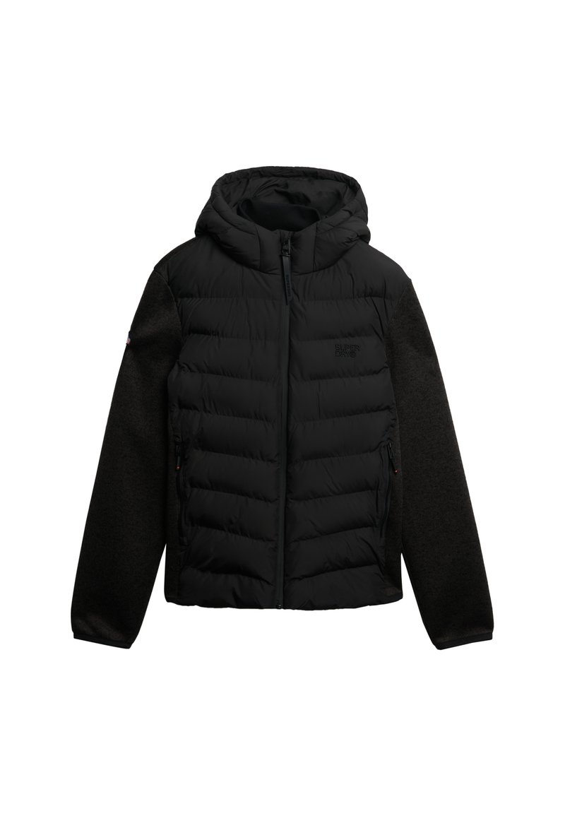 Superdry Co HOODED STORM HYBRID Veste d'hiver black marl