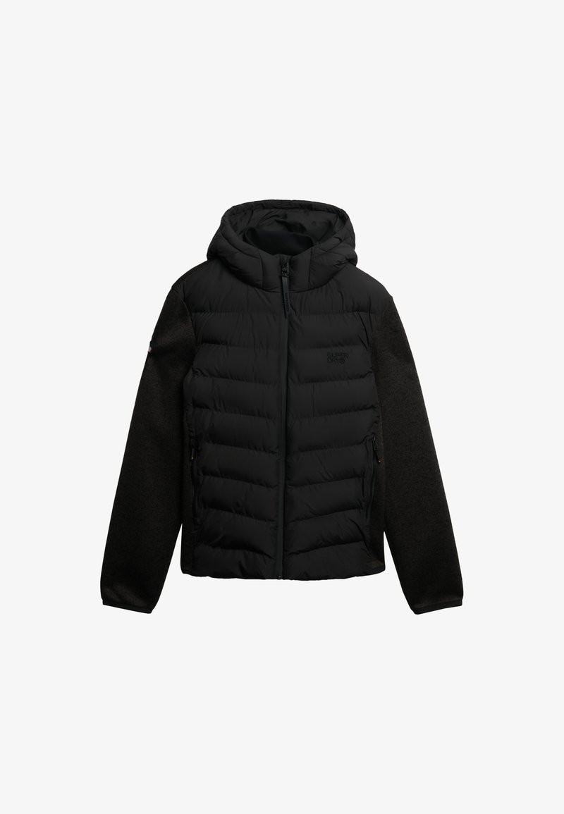Superdry Co HOODED STORM HYBRID Veste d'hiver black marl