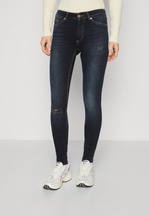 ONLY Tall ONLBLUSH MID WAIST - Jeans Skinny Fit - dark blue denim
