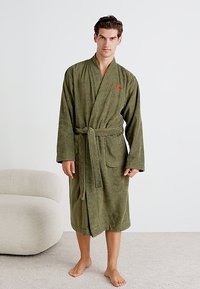 HUGO TERRY GOWN - Bademantel - open green