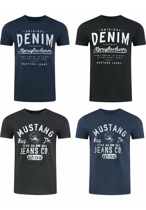 Mustang TEE 4 PACK - T-shirt print - farbmix