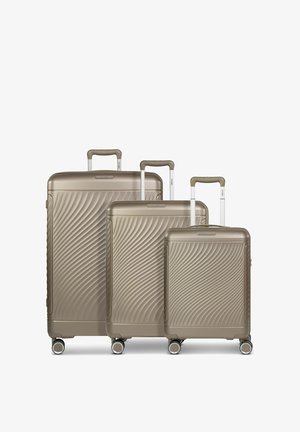 Picard, VIENNA 4 ROLLEN KOFFERSET 3-TEILIG MIT DEHNFALTE - Trolley - champagner