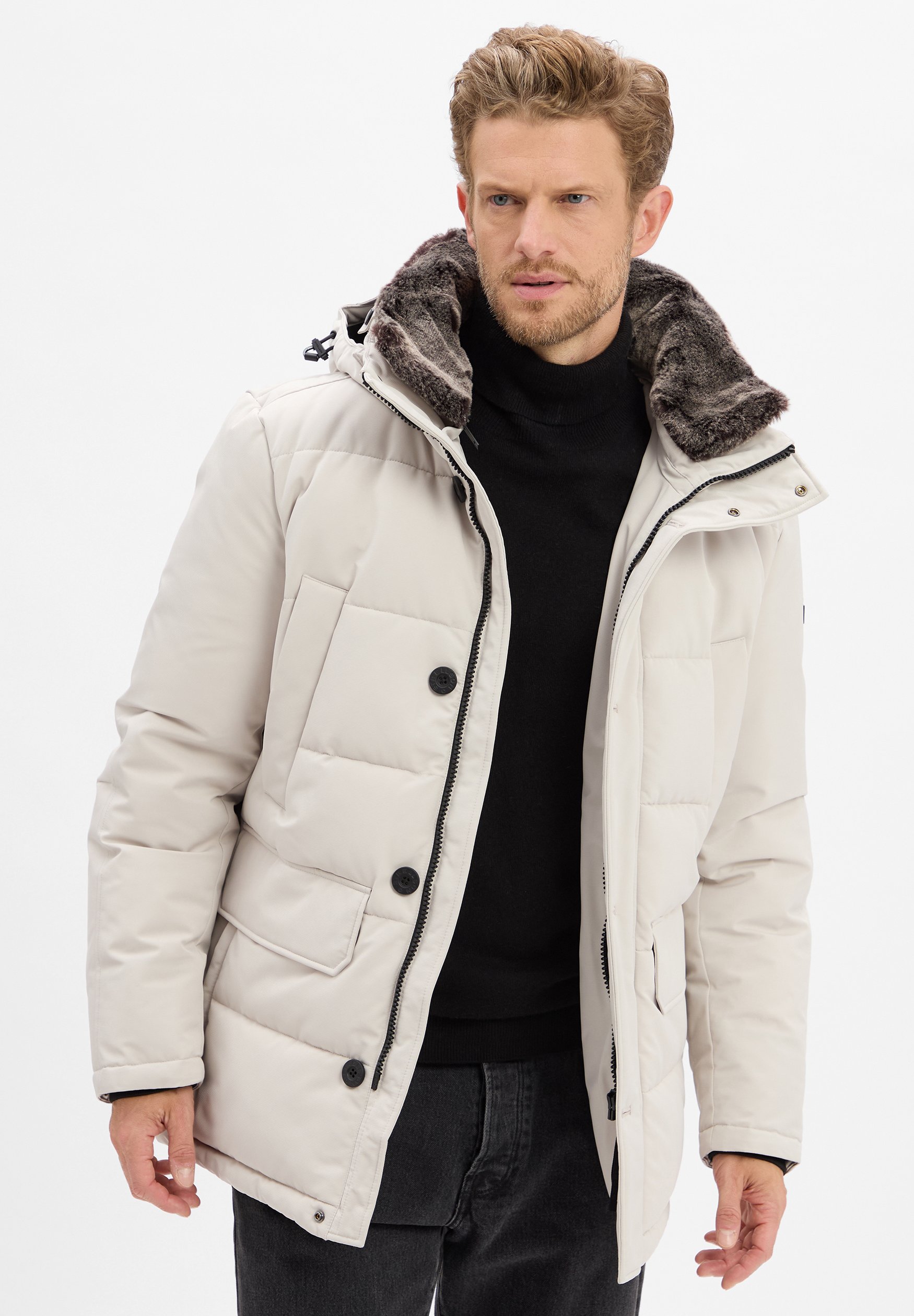 Strellson PIAZZA Winter jacket ecru/white Zalando