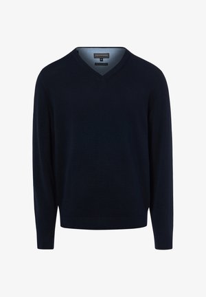 FINSHLEY & HARDING, FINSHLEY & HARDING PULLOVER - Strickpullover - marine