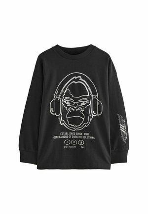 GRAPHIC - Hosszú ujjú felső - black silver gorilla