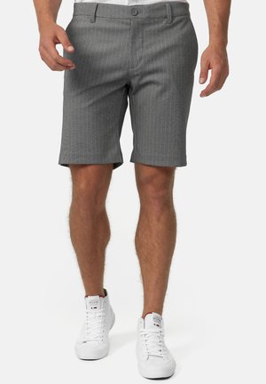 INDICODE JEANS AALBORG - Kratke hlače - grey pinstripe