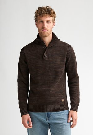 Petrol Industries, MELANGE JUMPER LOGAN - Pullover - cedar brown