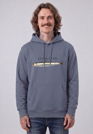 watapparel, NIEDLICHE SARDELLE UNISEX - Hoodie - blue grey