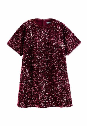 SEQUIN - Cocktailklänning - berry red