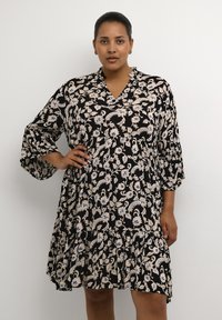 Kaffe Curve KCAMI - Dnevna haljina - black white flower