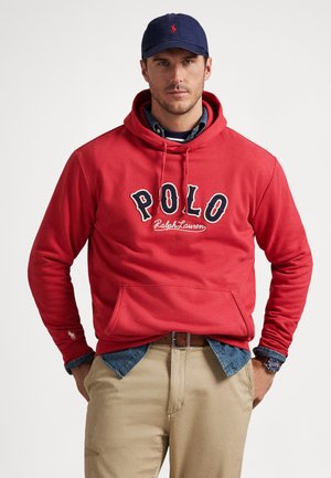 THE RL FLEECE WESTERN-LOGO HOODIE - Sweatshirt - sunrise red