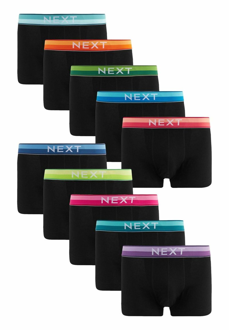 Next TEN PACK - Uske bokserice - black bright waistband