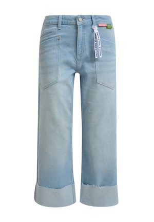 Smith&Soul, SMITH&SOUL LIGHT CROPPED JEANS MIT TURN-UP-SAUM - Wide Leg - light denim