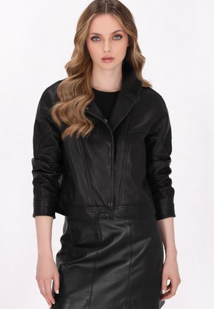 DreiMaster Giacca di pelle - black