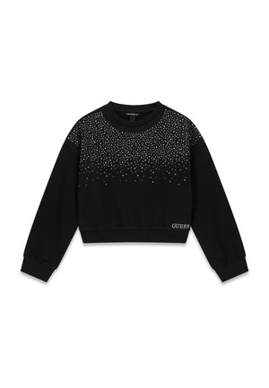 MIT STRASSSTEINEN - Sweatshirt - schwarz