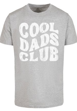 F4NT4STIC, COOL DADS CLUB VINTAGE VATERTAGS DESIGN - T-shirt imprimé - heather grey
