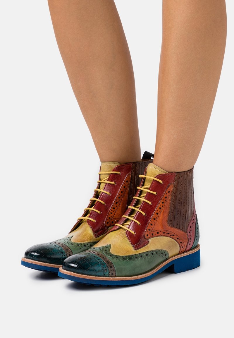 Melvin & Hamilton Bottines à lacets - blue