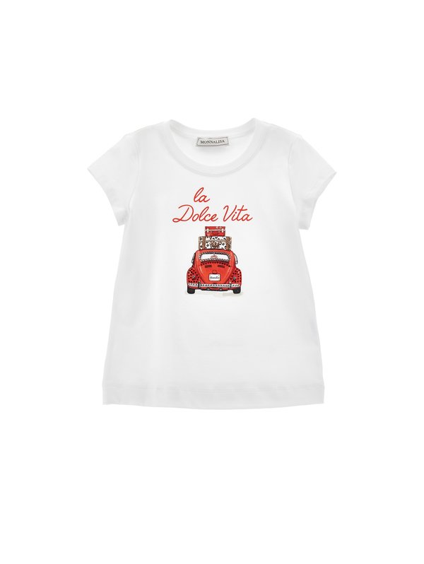 LA DOLCE VITA - Print T-shirt - bianco4