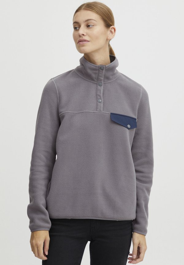 OXNyfine - Fleece jumper - pewter