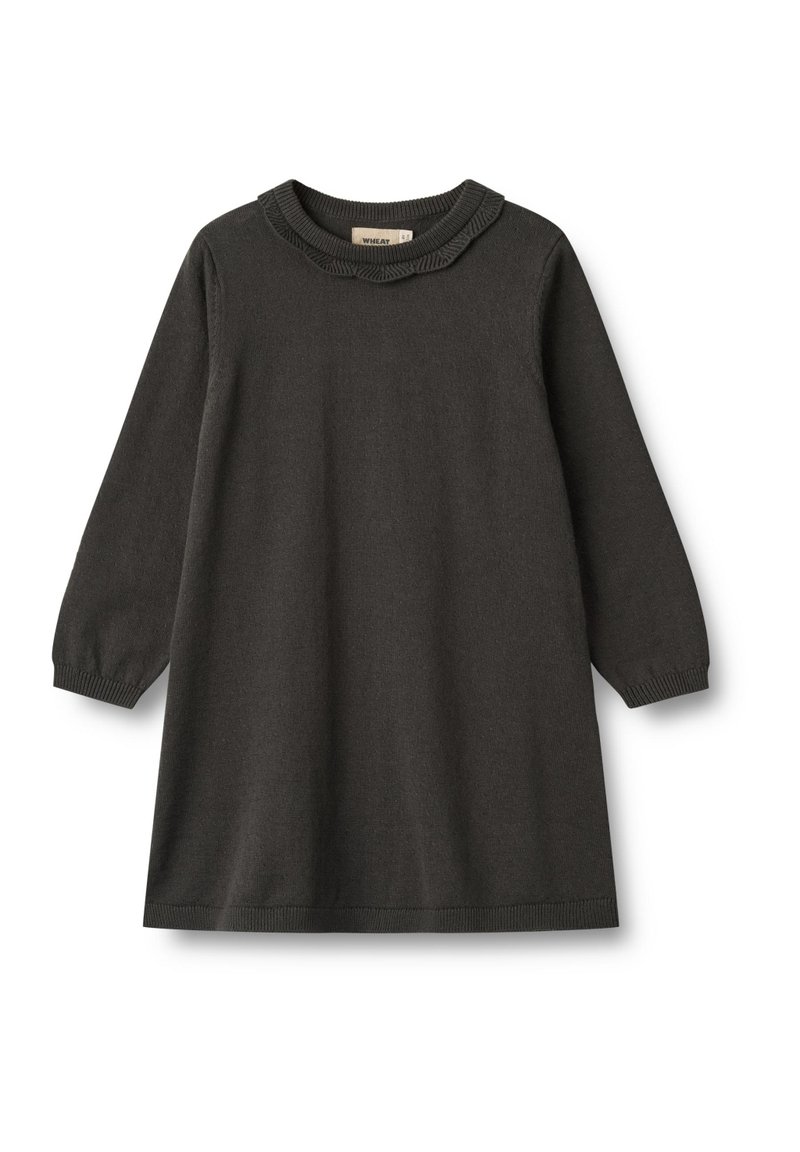 Wheat Gebreide jurk antraciet