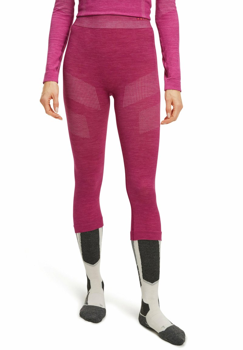 Legging Sport FALKE Wool-Tech - Thermoregulant Laine Mérinos - Taille Haute - Running Froid