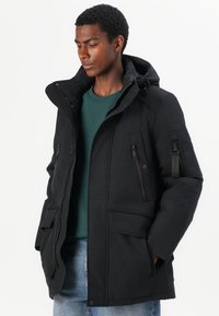 TOM TAILOR SNOW COAT - Zimski kaput - black