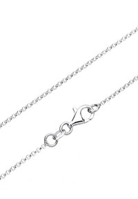 Sølv kædedyse med en hummerlås, runde led og en glat, poleret overflade. Længden varierer; velegnet til lagdeling eller alene.