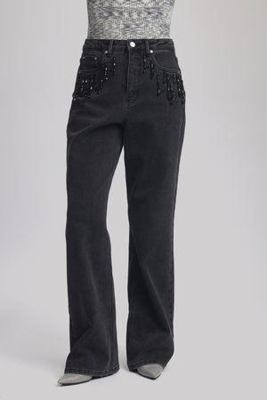 SIMILINA - Wide Leg - grey wash
