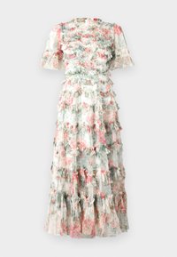 FLORAL ROMANCE ROUND NECK BALLERINA DRESS - Proginė apranga - moonshine
