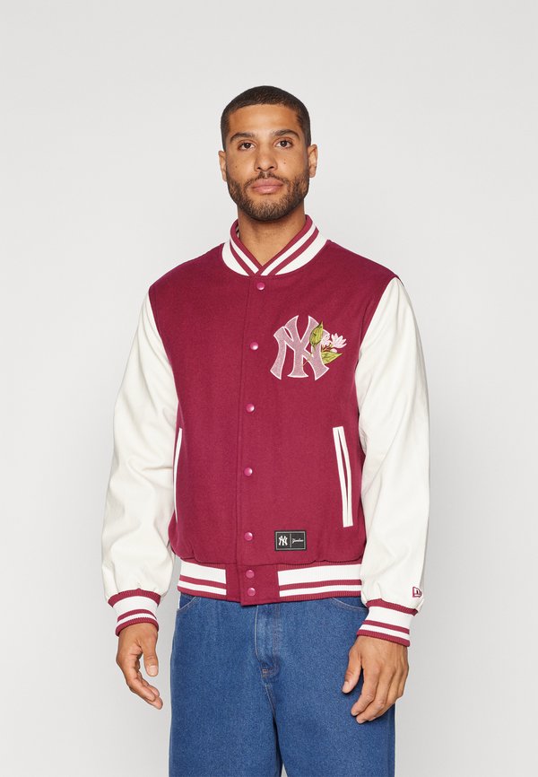 MLB NEW YORK YANKEES FLORAL VARSITY JACKET - Club wear - berry3