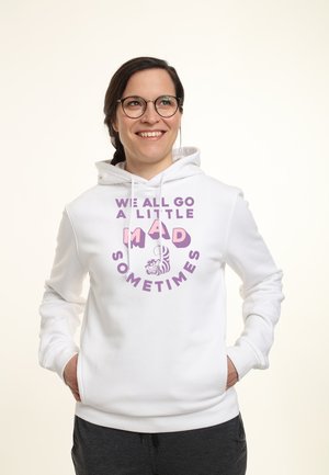 ALICE IN WONDERLAND A LITTLE MAD SOMETIMES - Luvtröja - white