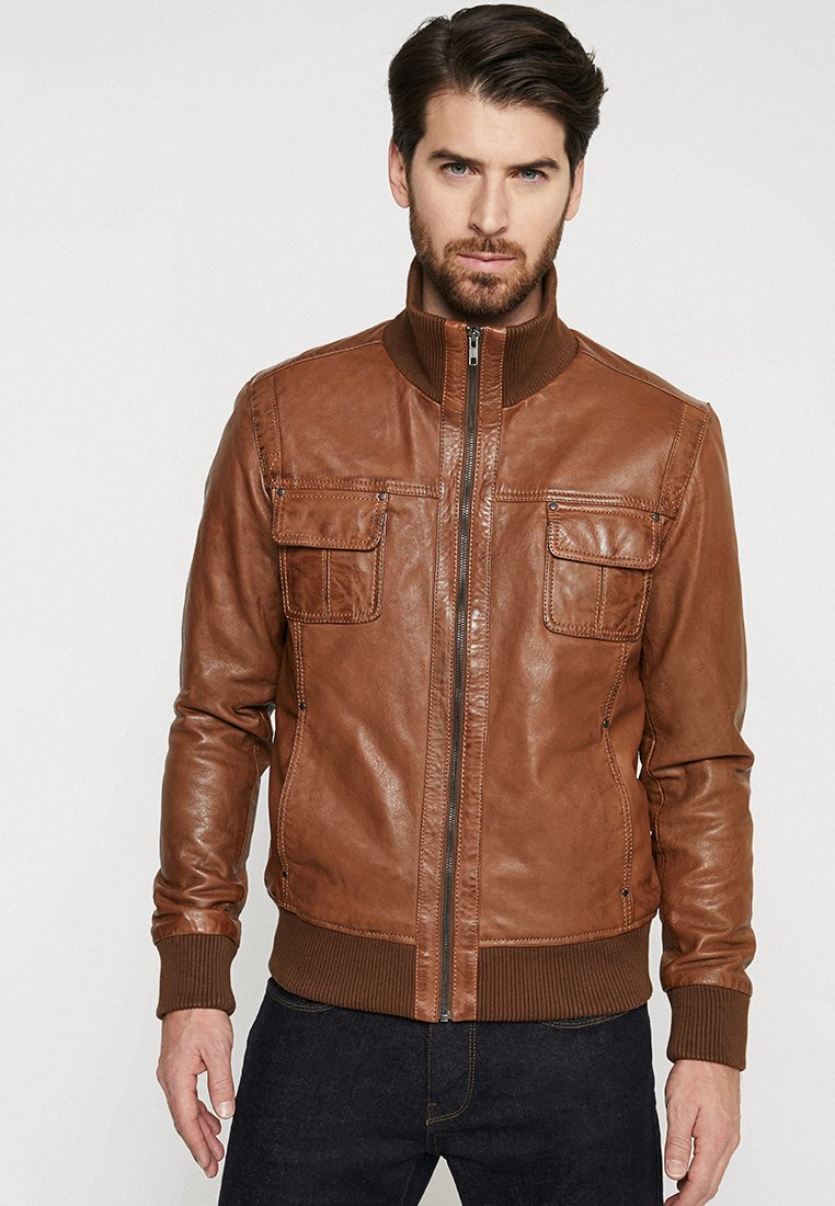 Serge Pariente DANY Skinnjakke cognac Zalando.no Serge Pariente DANY Skinnjakke cognac Zalando.no