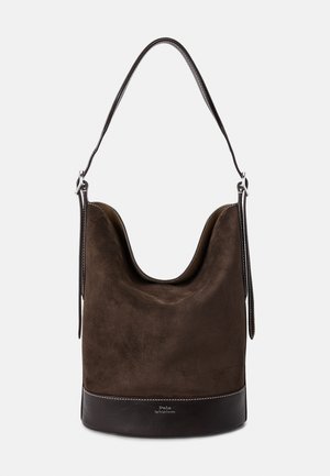 Polo Ralph Lauren SUEDE MEDIUM BELLPORT BUCKET BAG - Handtas - chocolate
