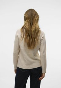 Vero Moda VMDOFFY O NECK BLOUSE - Strikkegenser - silver gray