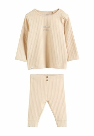 REGULAR FIT - HELLO WORLD AND PIECE SET - Pantaloni - neutral