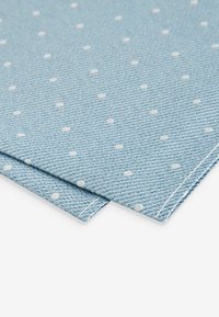 Next SAGE WITH FLORAL SET - Lommetørklæde - light grey light blue check