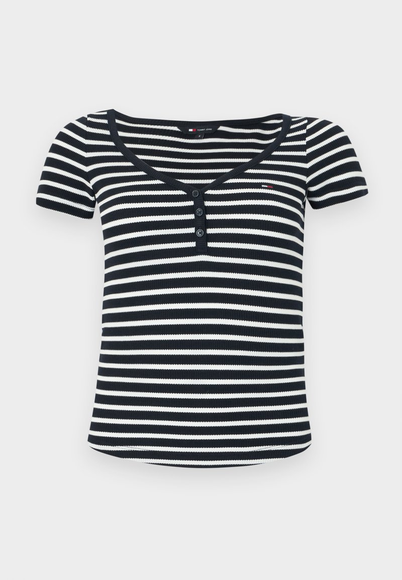 Tommy Jeans T-shirt basic donkerblauw Tommy Jeans T-shirt basic donkerblauw