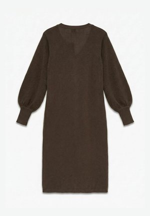 Vero Moda, KNITTED DRESS VMERICA LONG DRESS - Robe chemise - chocolate brown