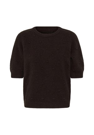 PULZ, PZDAGMAR - Basic T-shirt - espresso melange