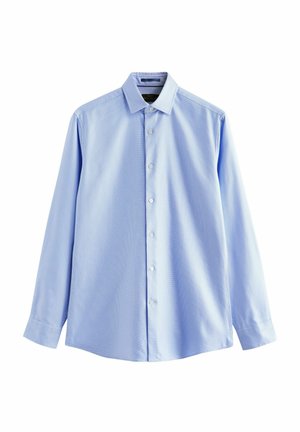 TEXTURED SINGLE CUFF SIGNATURE SLIM FIT - Pluus - blue