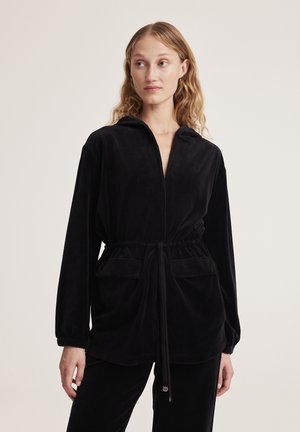 CAROLA - Zip-up sweatshirt - almost black