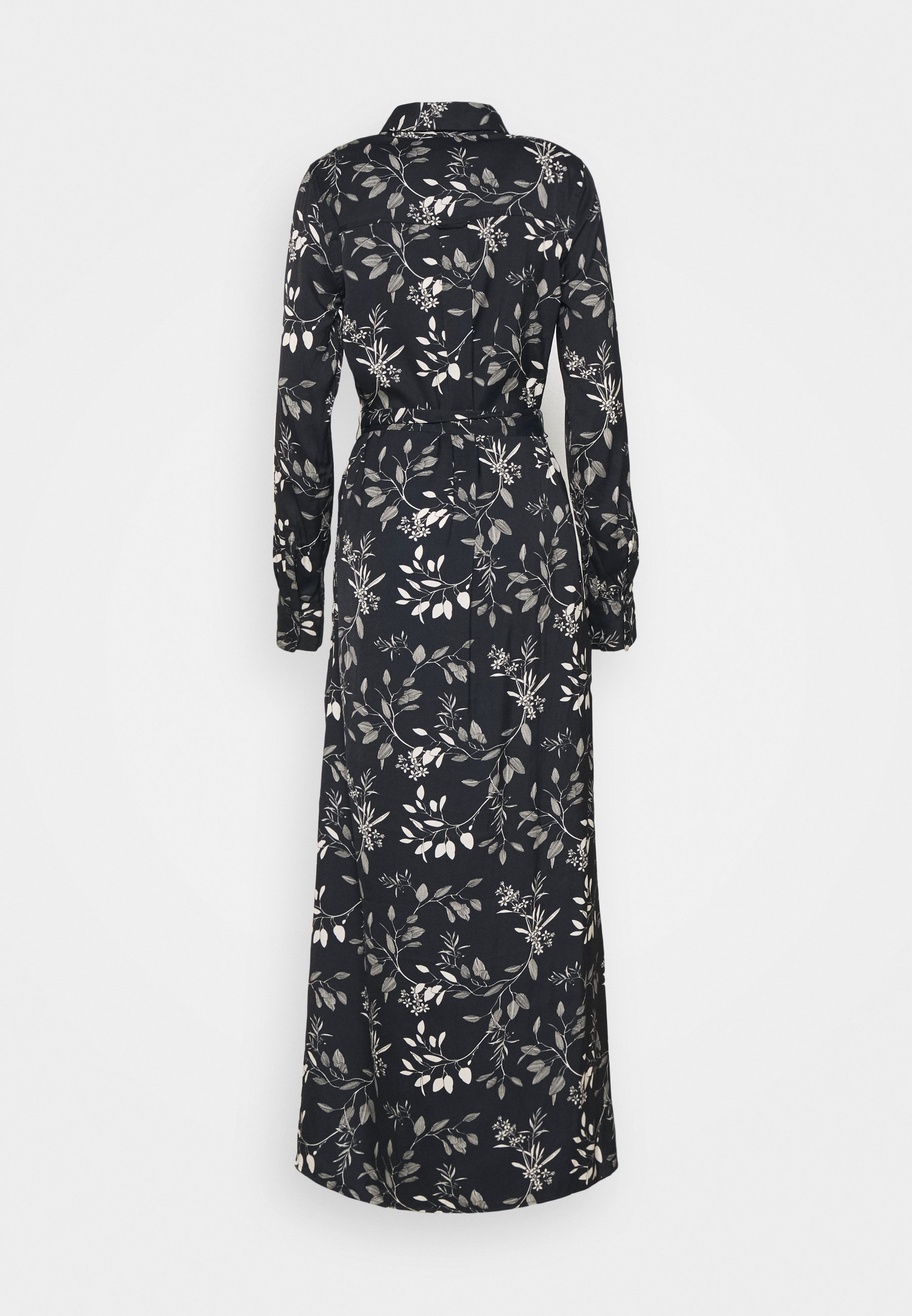 black maxi shirt dress uk