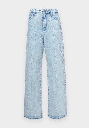 Good American, GOOD EASE - Wide leg - light blue denim