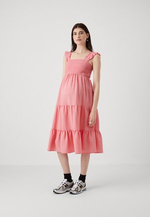 OLMGRACE FRILL CALF DRESS  - Vestido informal - camellia rose